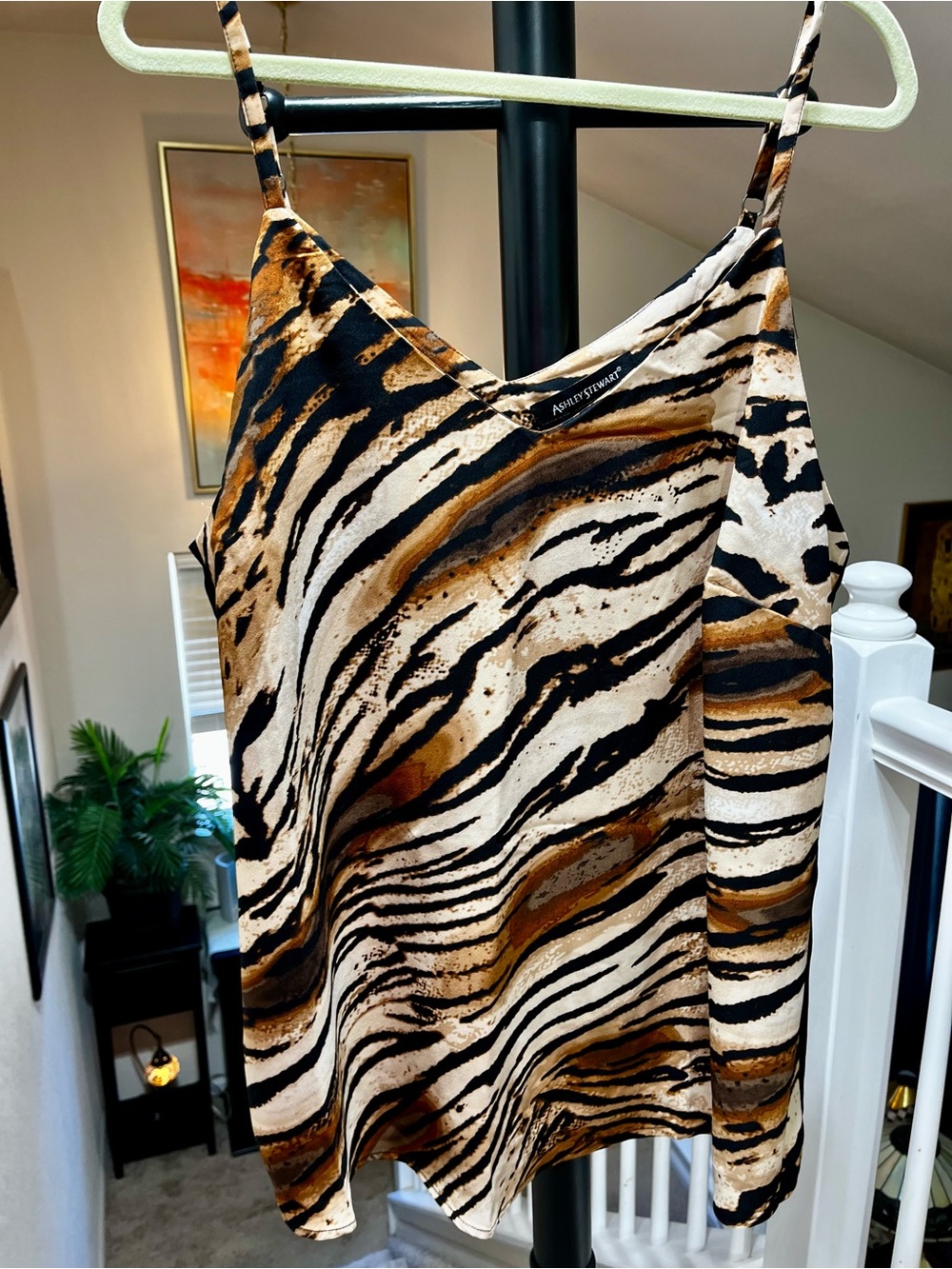 NWT Ashley Stewart Plus Size Animal-Print Cami With Adjustable Straps Size 18/20